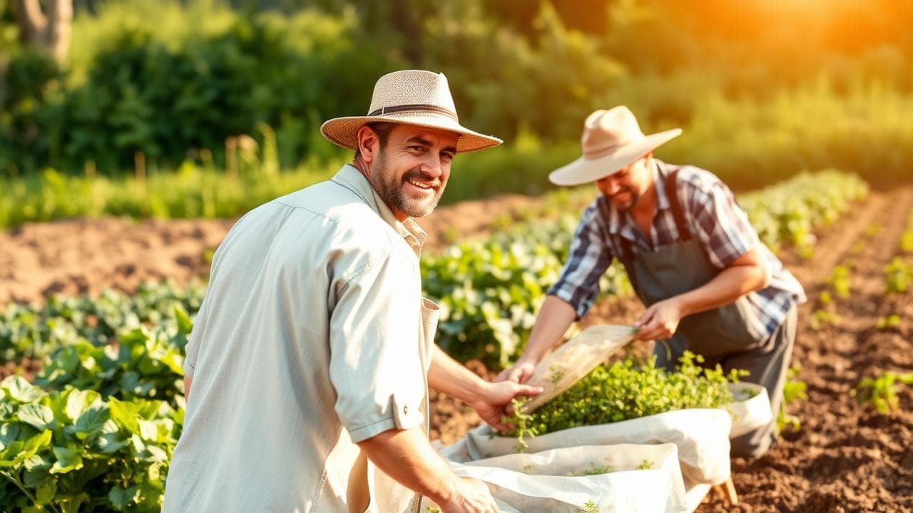 Sustainable farming landscape